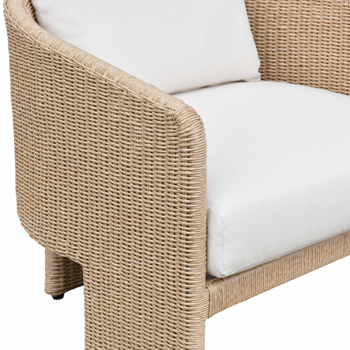 Alexa Cream Performance Fabric Outdoor Accent Chair by TOV Furniture – photo 5 of 8