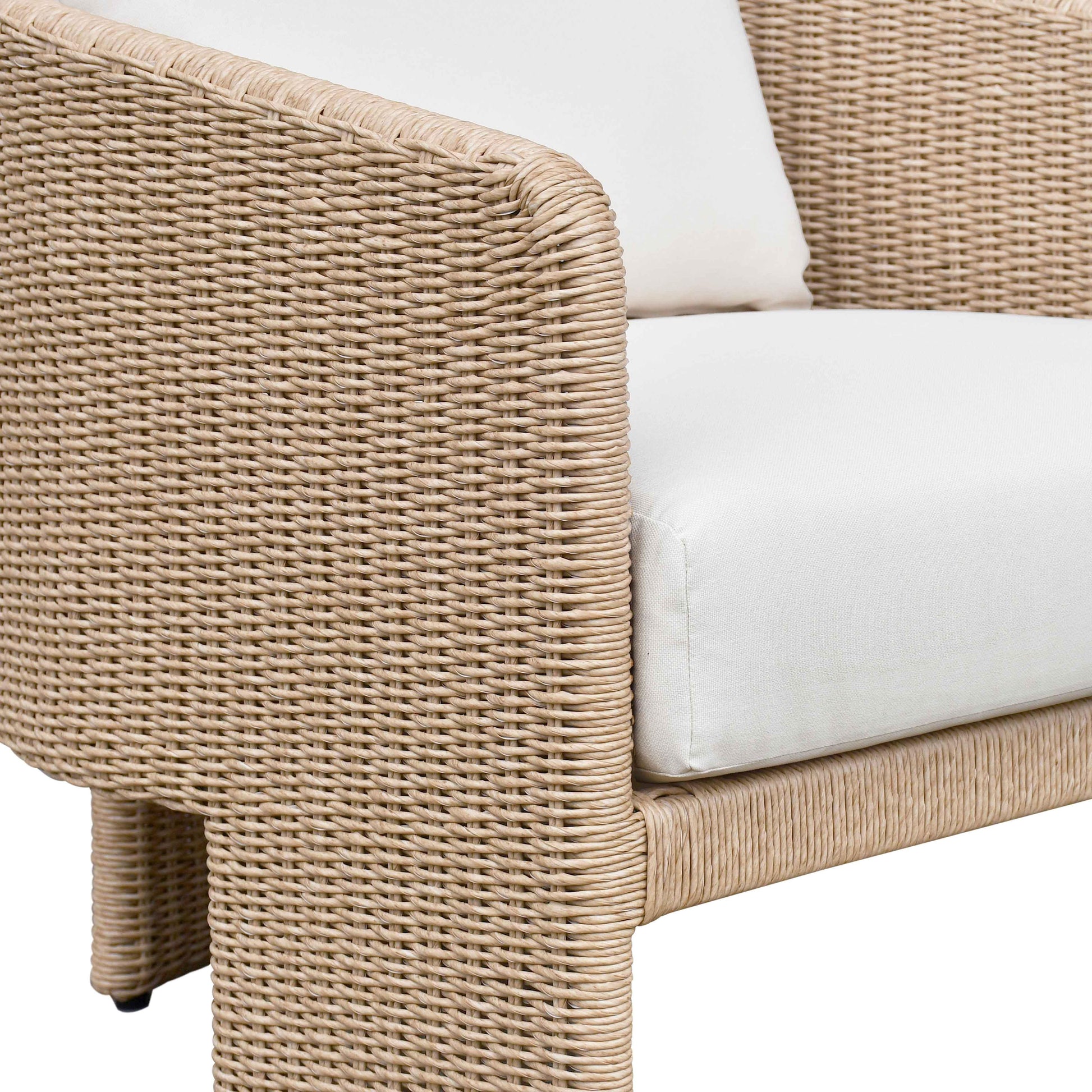 Alexa Cream Performance Fabric Outdoor Armchair by TOV