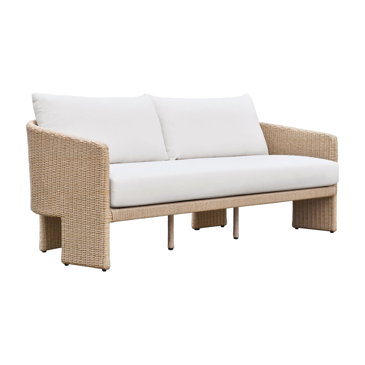 Alexa Cream Performance Fabric Outdoor Sofa by TOV Furniture – photo 1 of 8