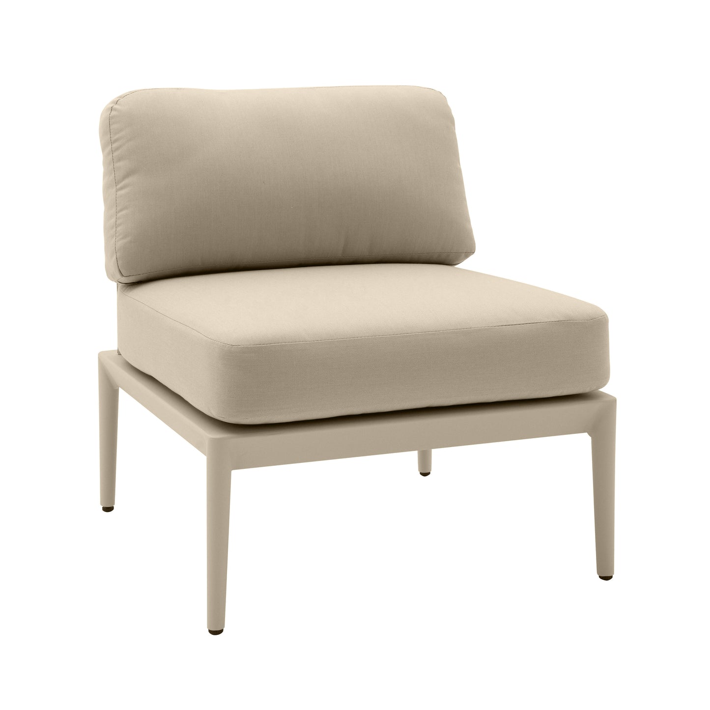 Kapri Modular Outdoor Armless Chair Taupe by Tov Furniture