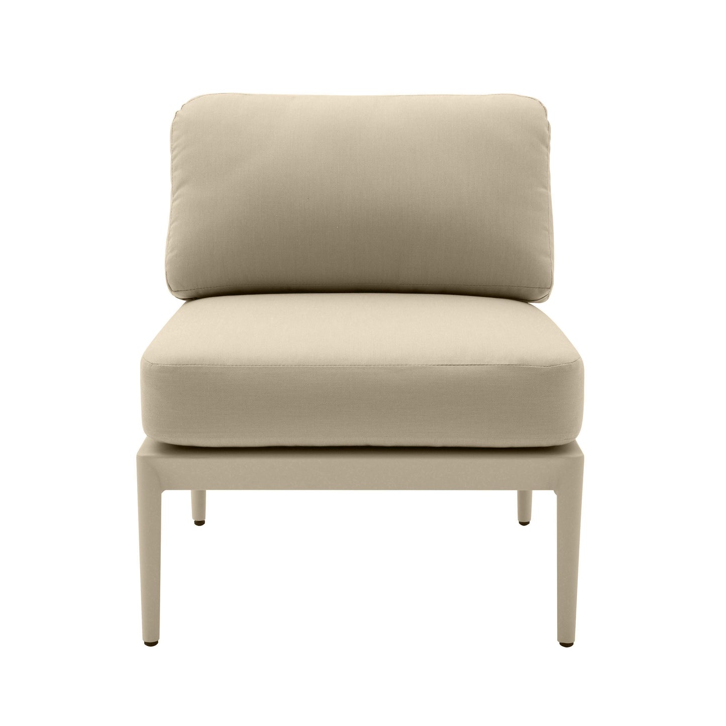 Kapri Modular Outdoor Armless Chair Taupe by Tov Furniture