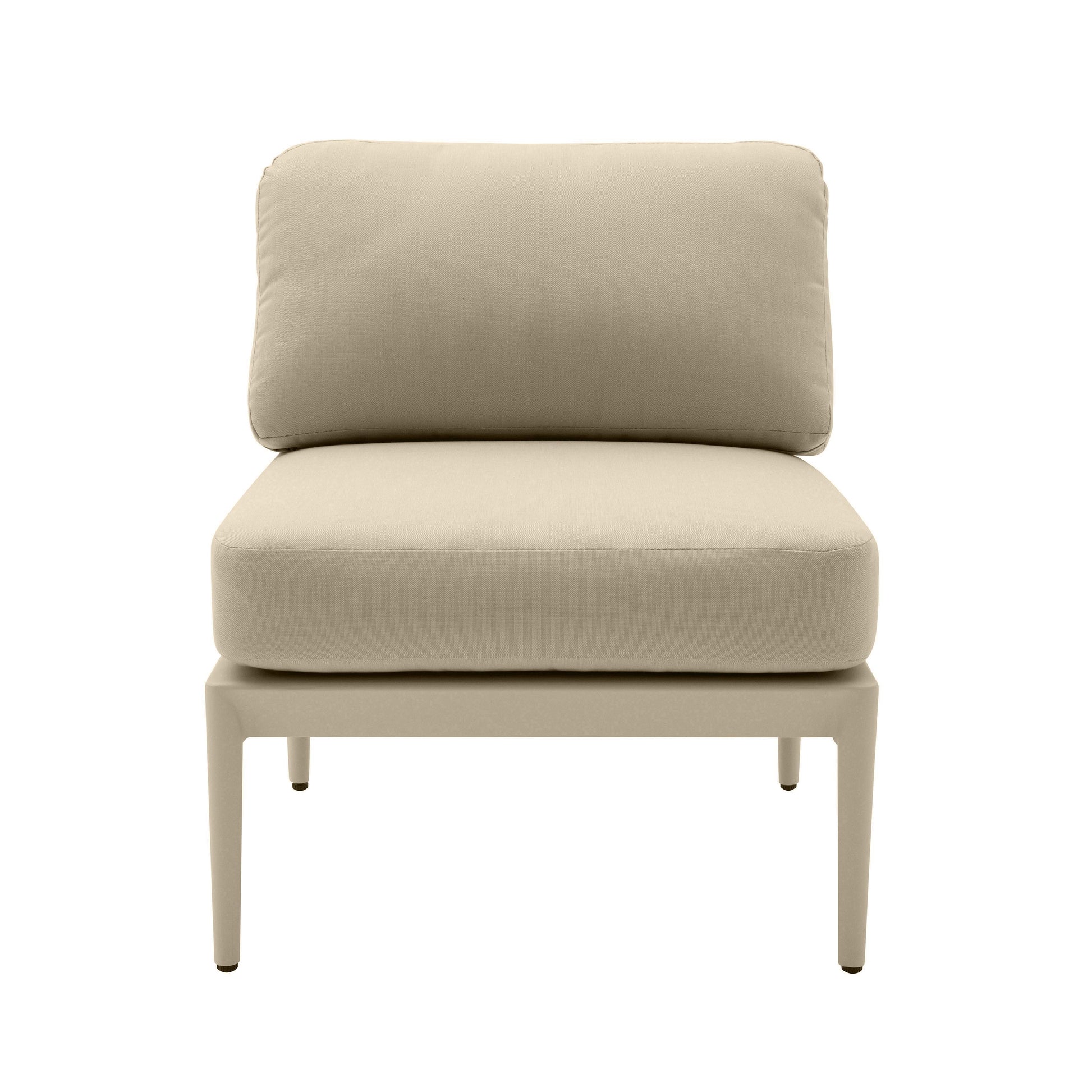 Kapri Modular Outdoor Armless Chair Taupe by Tov Furniture