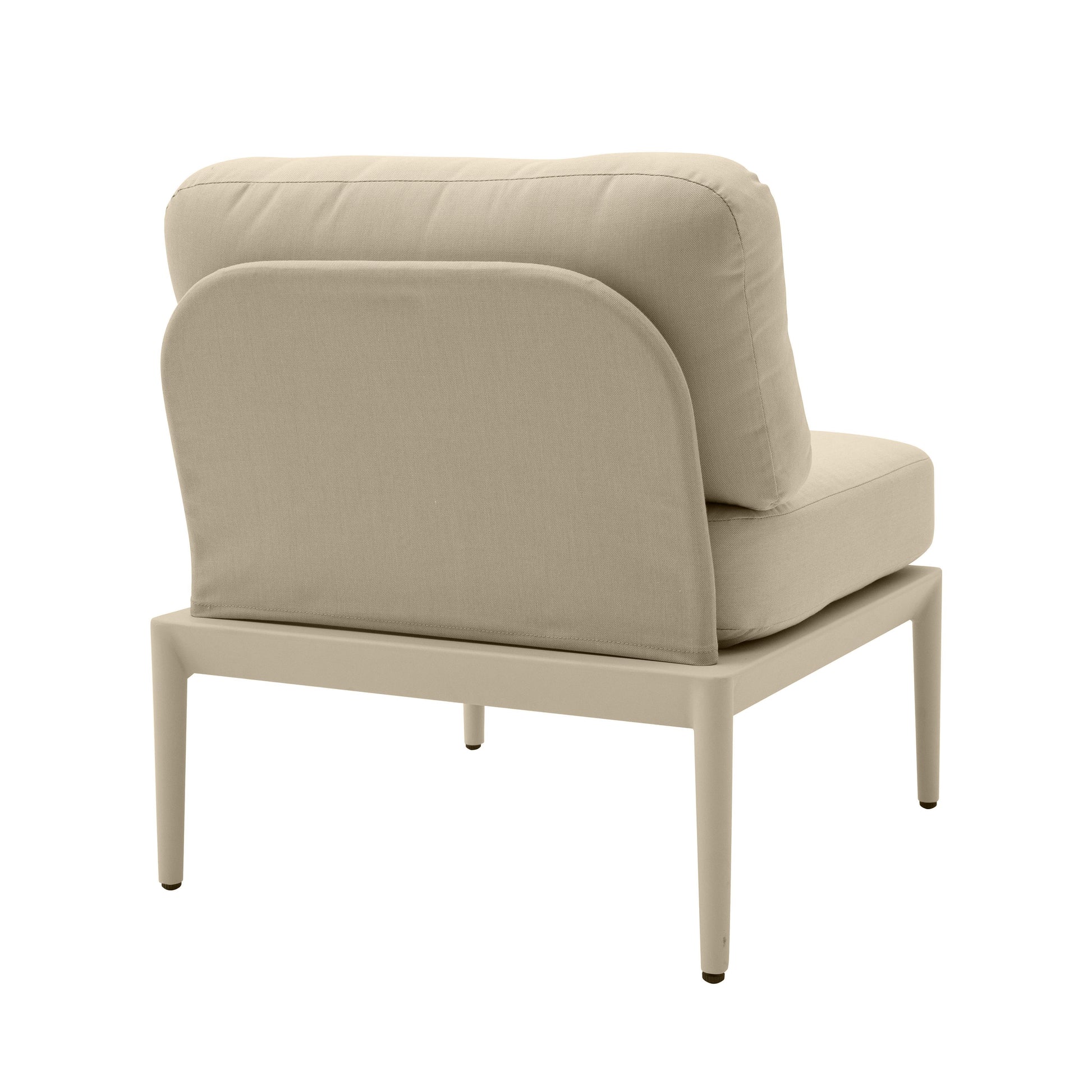 Kapri Modular Outdoor Armless Chair Taupe by Tov Furniture