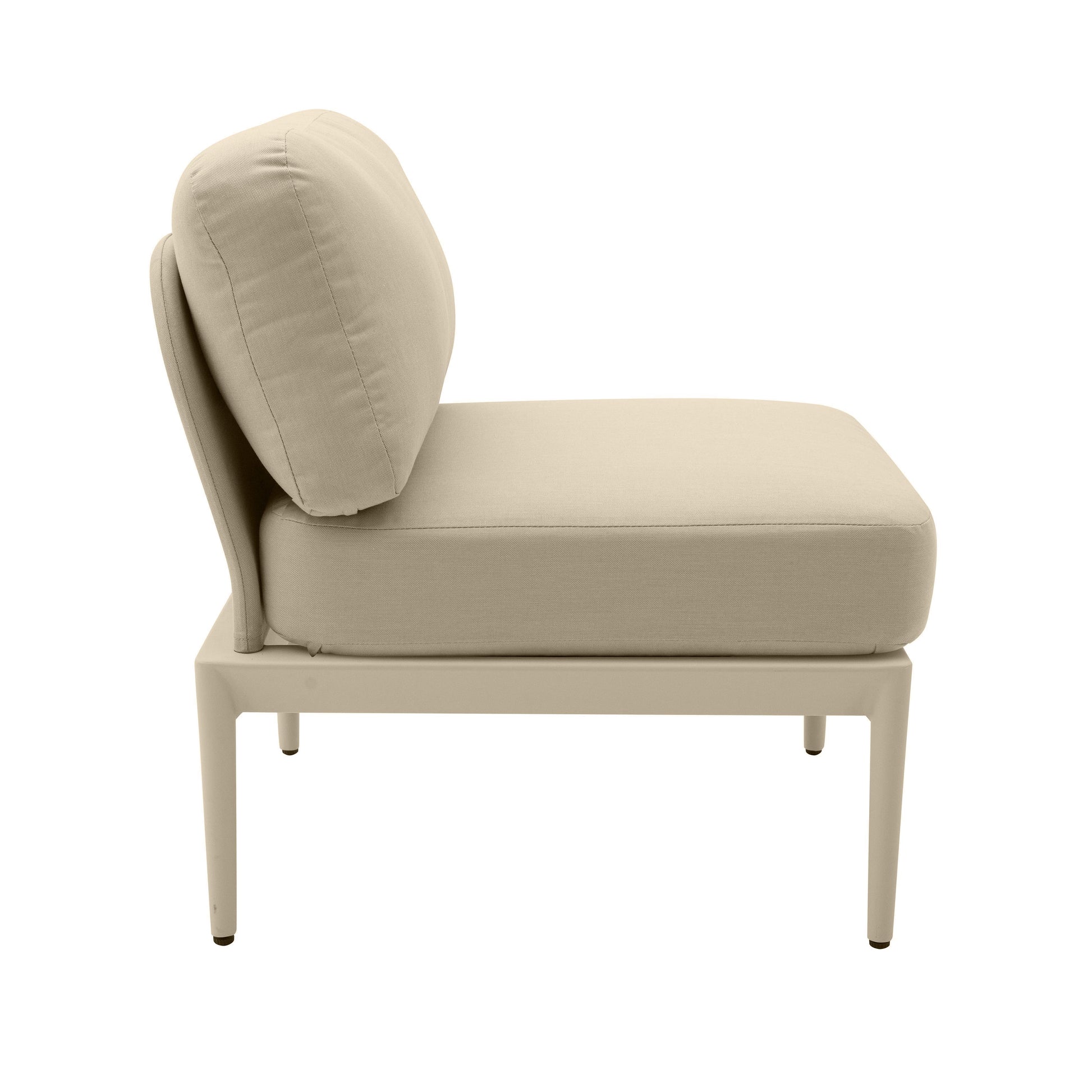 Kapri Modular Outdoor Armless Chair Taupe by Tov Furniture