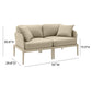 Kapri 55 Modular Outdoor Loveseat by TOV O68900 Lo