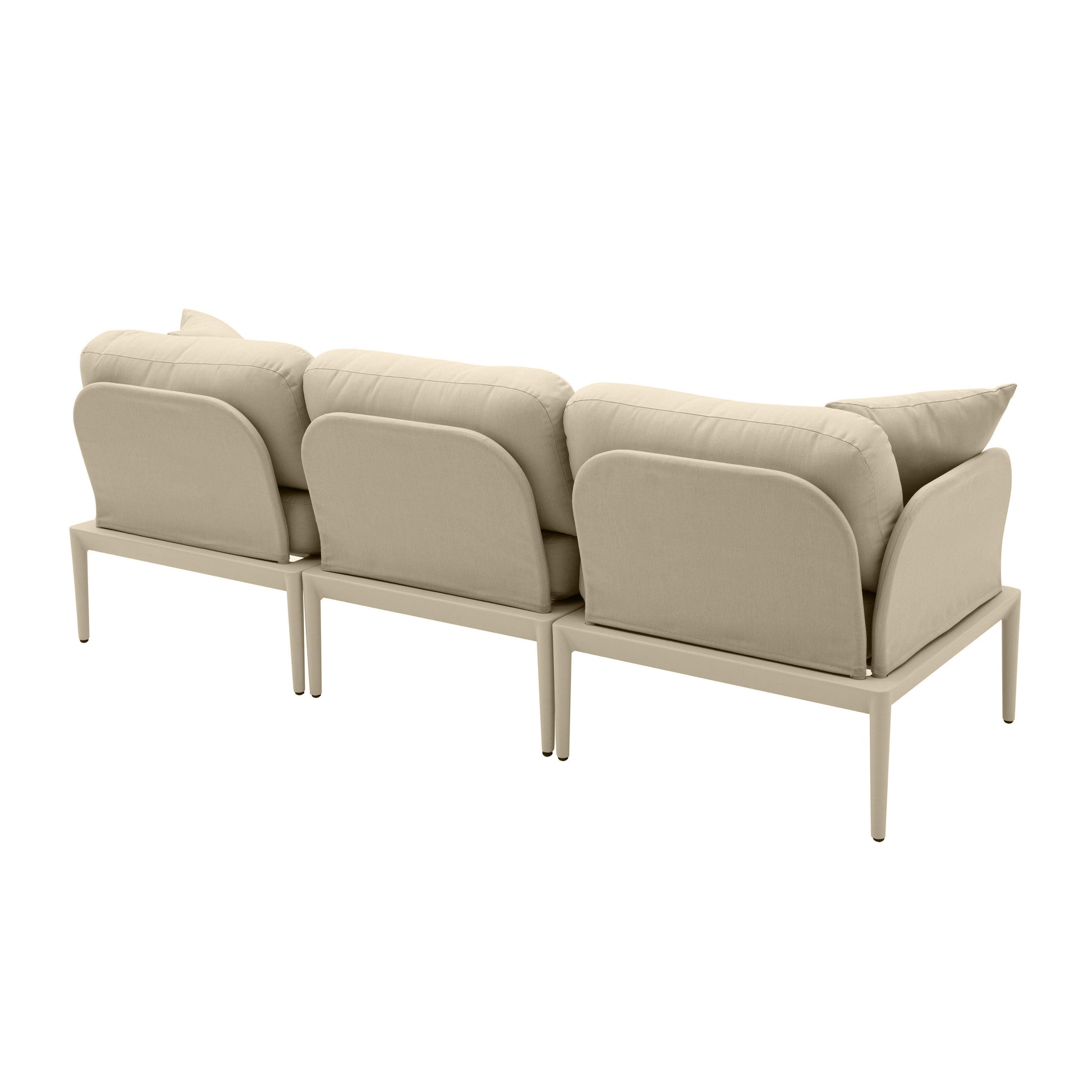 Kapri 80" Modular Outdoor Sofa Taupe by Tov Furniture