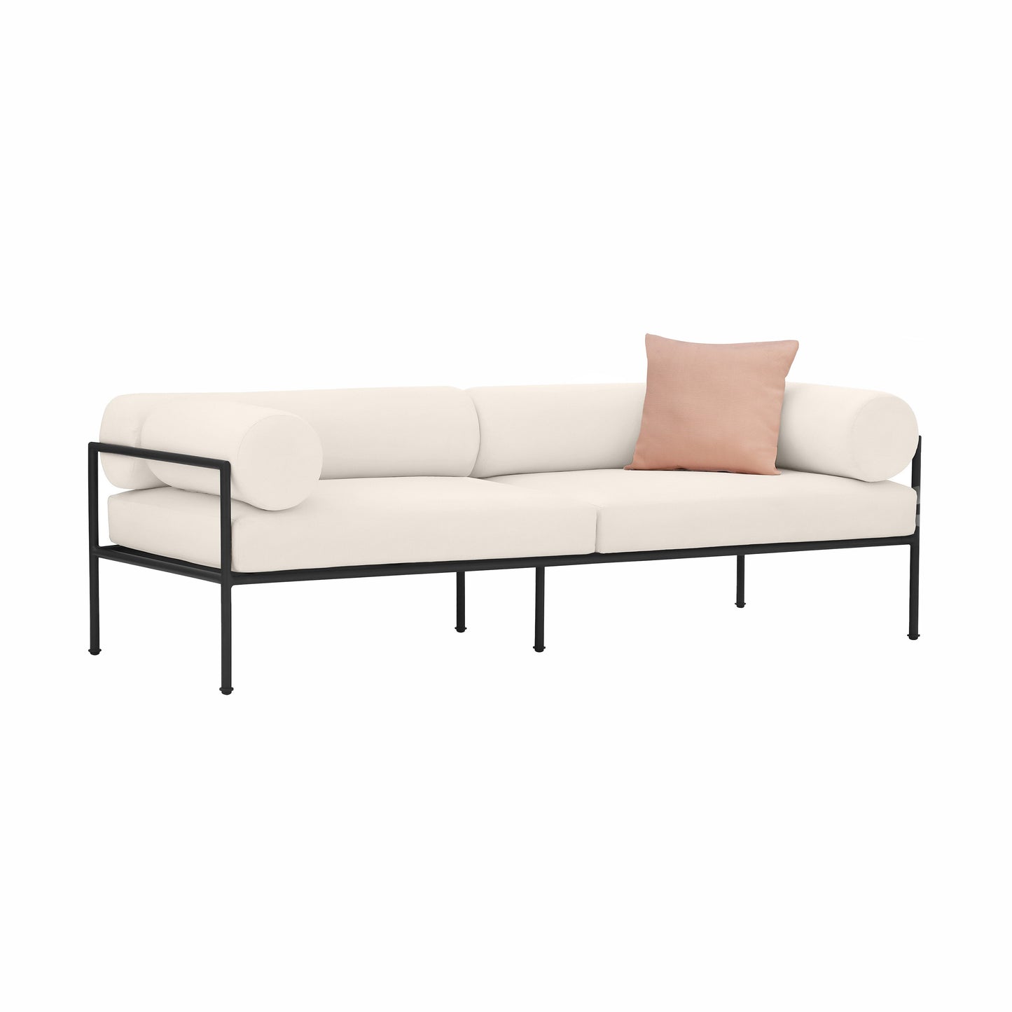 Vera 84 Cream Performance Fabric Outdoor Sofa by TOV O68942