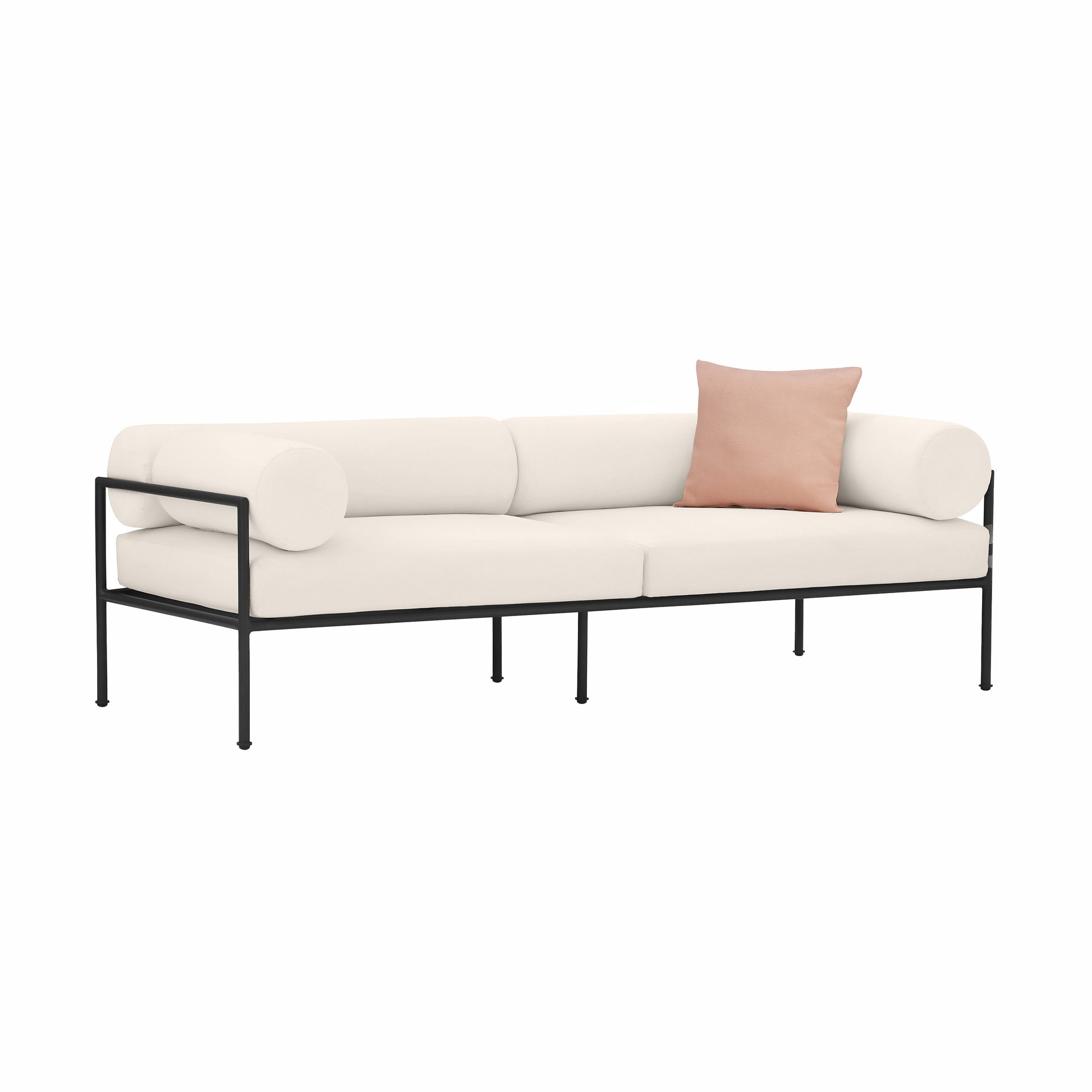Vera 84" Cream Performance Fabric Outdoor Sofa Cream by Tov Furniture