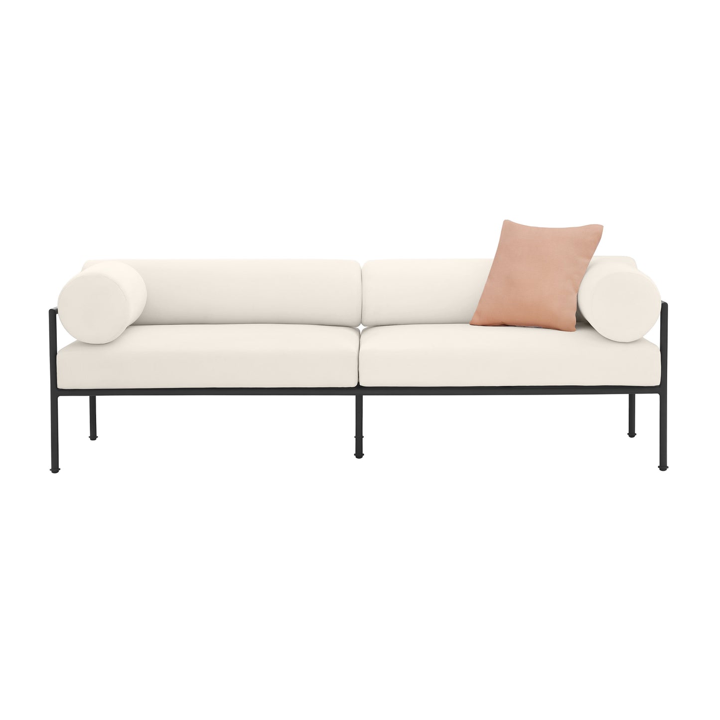 Vera 84" Cream Performance Fabric Outdoor Sofa Cream by Tov Furniture