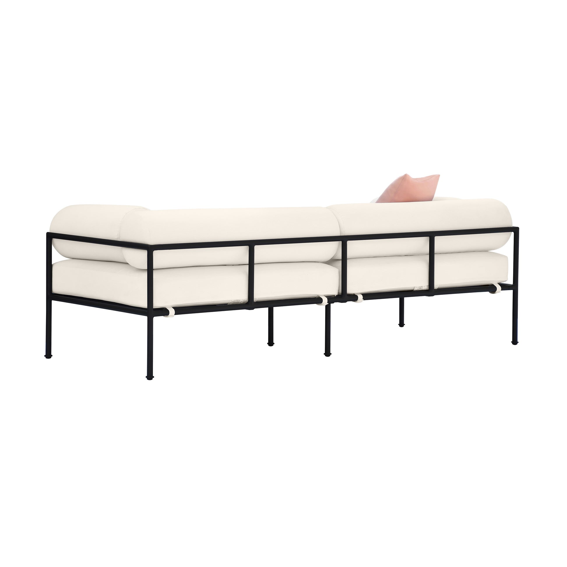 Vera 84 Cream Performance Fabric Outdoor Sofa by TOV O68942