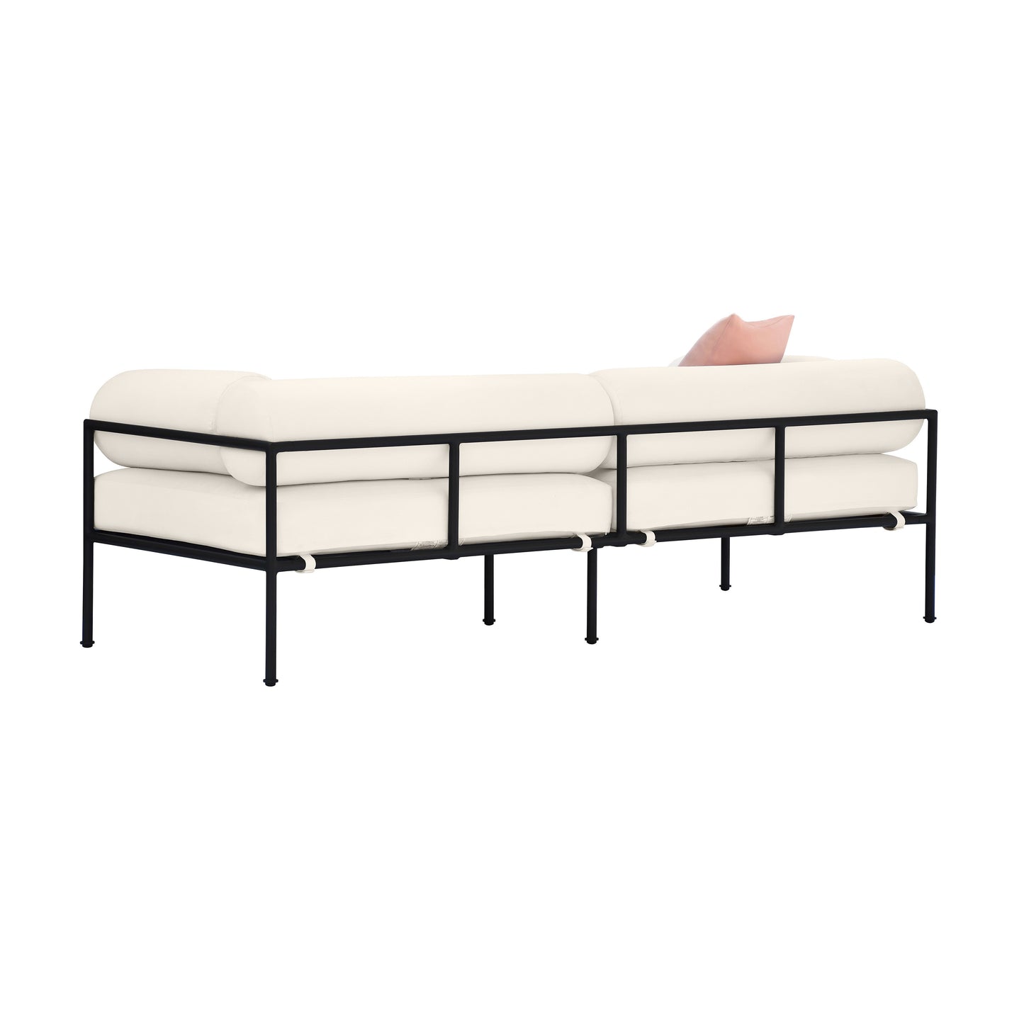 Vera 84" Cream Performance Fabric Outdoor Sofa Cream by Tov Furniture