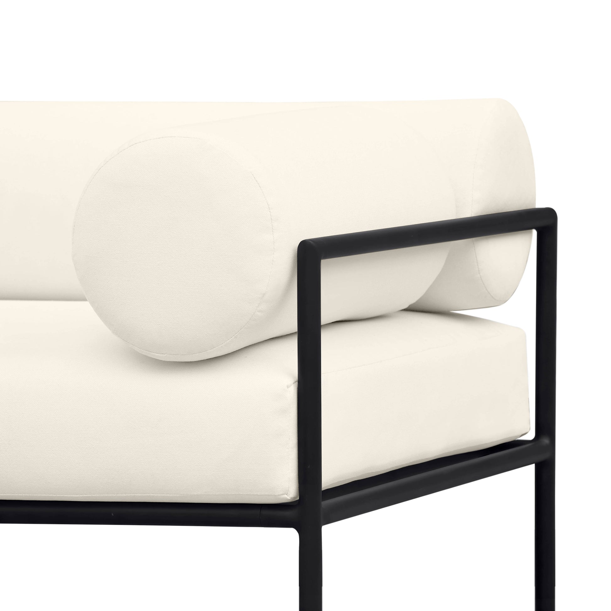 Vera 84" Cream Performance Fabric Outdoor Sofa Cream by Tov Furniture