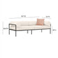 Vera 84 Cream Performance Fabric Outdoor Sofa by TOV O68942