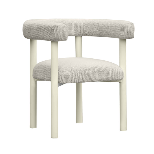 Jackie Cream Outdoor Textured Dining Chair by TOV O68958