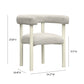 Jackie Cream Outdoor Textured Dining Chair by TOV O68958