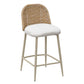 Alexa Cream Performance Fabric Outdoor Counter Stool by TOV