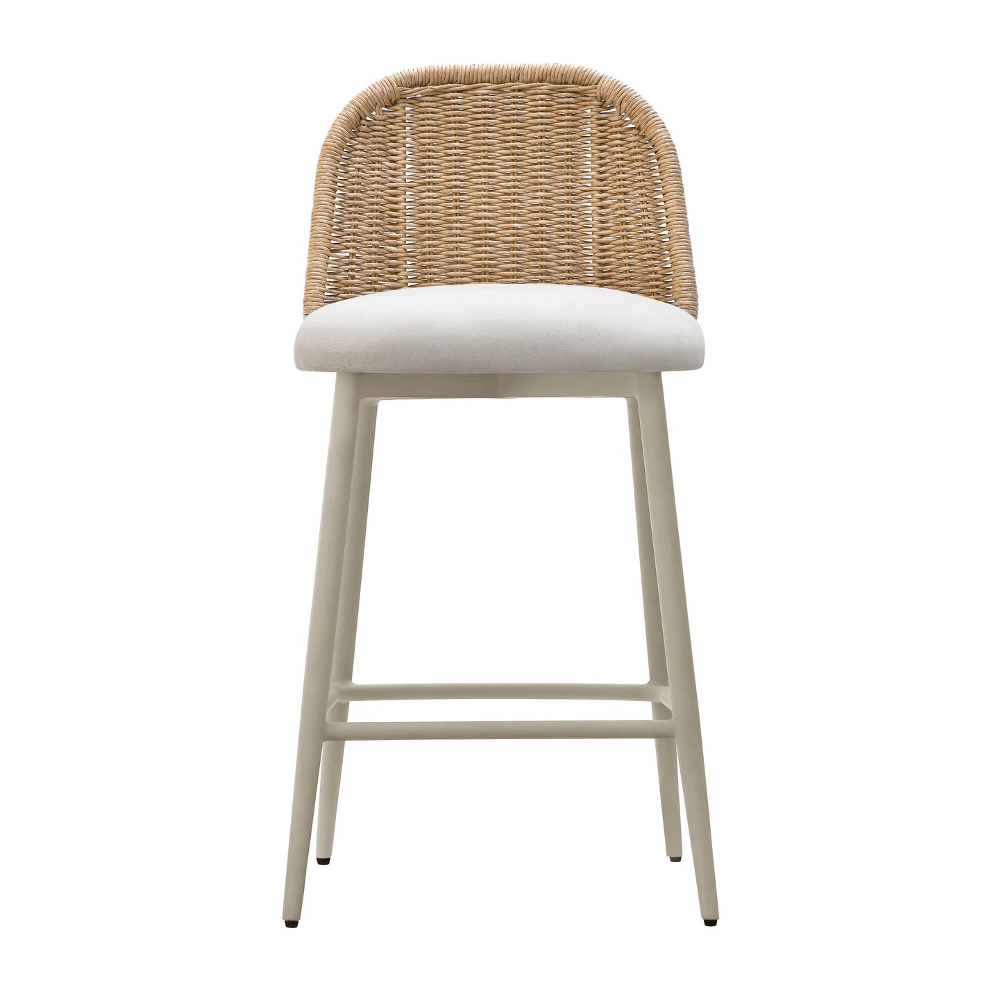 Alexa Cream Performance Fabric Outdoor Counter Stool by TOV