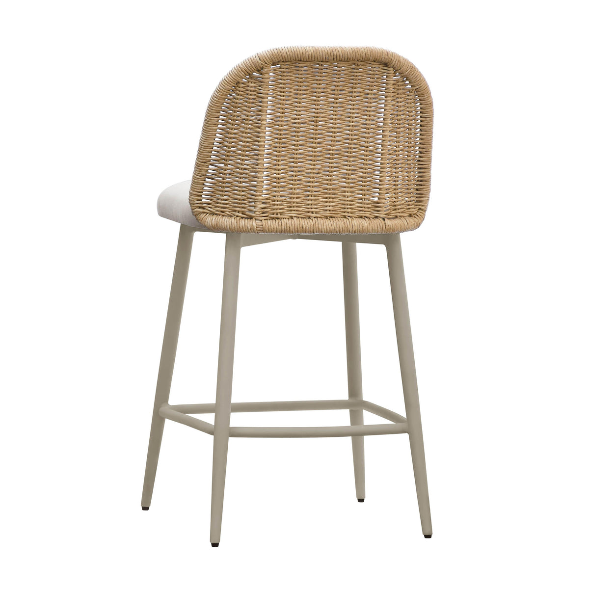 Alexa Cream Performance Fabric Outdoor Counter Stool by TOV Furniture – photo 4 of 5