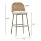 Alexa Performance Fabric Outdoor Stool by TOV O69286