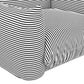 Saint Tropez Striped Stuffed Indoor Outdoor Armchair by TOV O68849