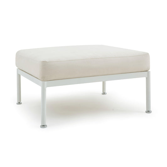 Dunes Cream Outdoor Ottoman by TOV O68966