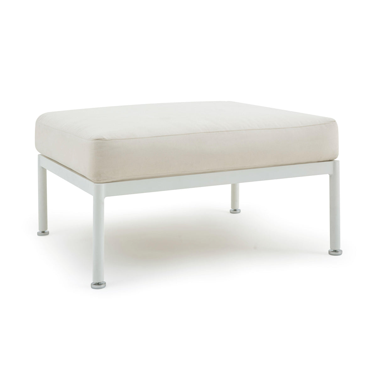 Dunes Cream Outdoor Ottoman by TOV Furniture – photo 1 of 6
