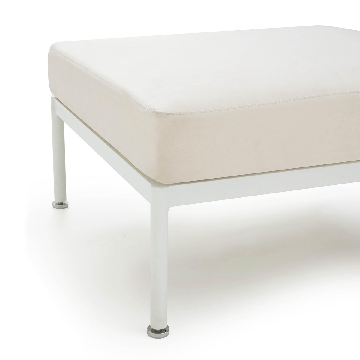 Dunes Cream Outdoor Ottoman by TOV Furniture – photo 5 of 6