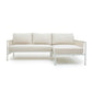 Dunes 2 Piece Cream Outdoor L Shaped Sectional by TOV O68968 O68969