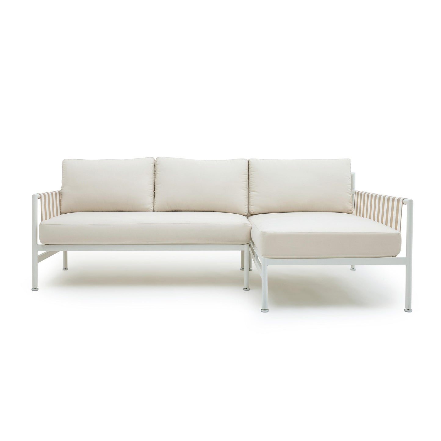 Dunes 2 Piece Cream Outdoor L Shaped Sectional by TOV O68968 O68969