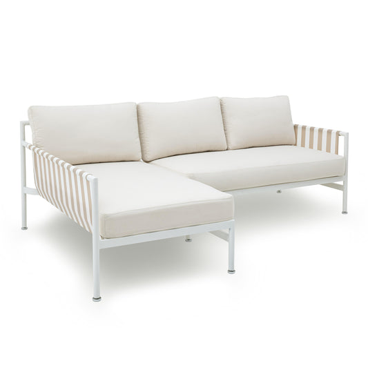 Dunes 2 Piece Cream Outdoor L Shaped Sectional by TOV O68968 O68969