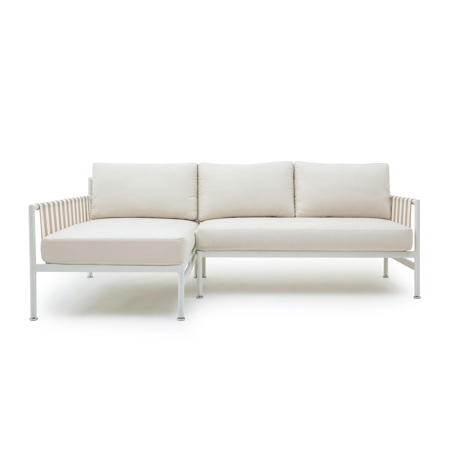 Dunes 2 Piece Cream Outdoor L Shaped Sectional by TOV O68968 O68969