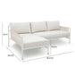 Dunes 2 Piece Cream Outdoor L Shaped Sectional by TOV O68968 O68969