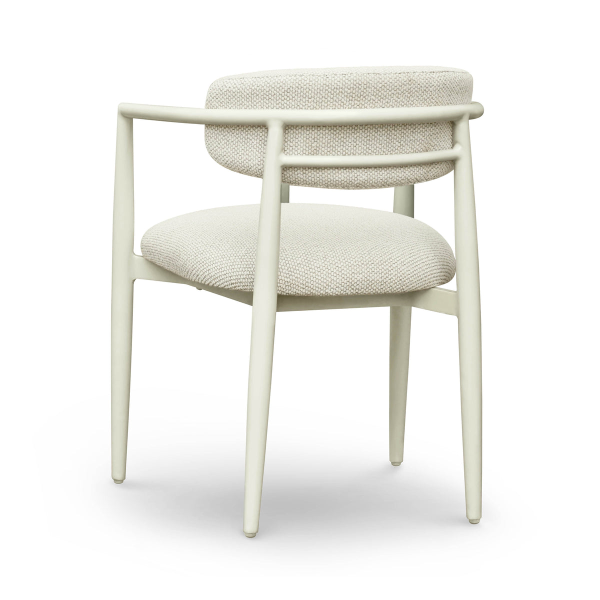 Annika Cream Textured Contract-Grade Fabric Outdoor Dining Arm Chair by TOV Furniture – photo 5 of 7