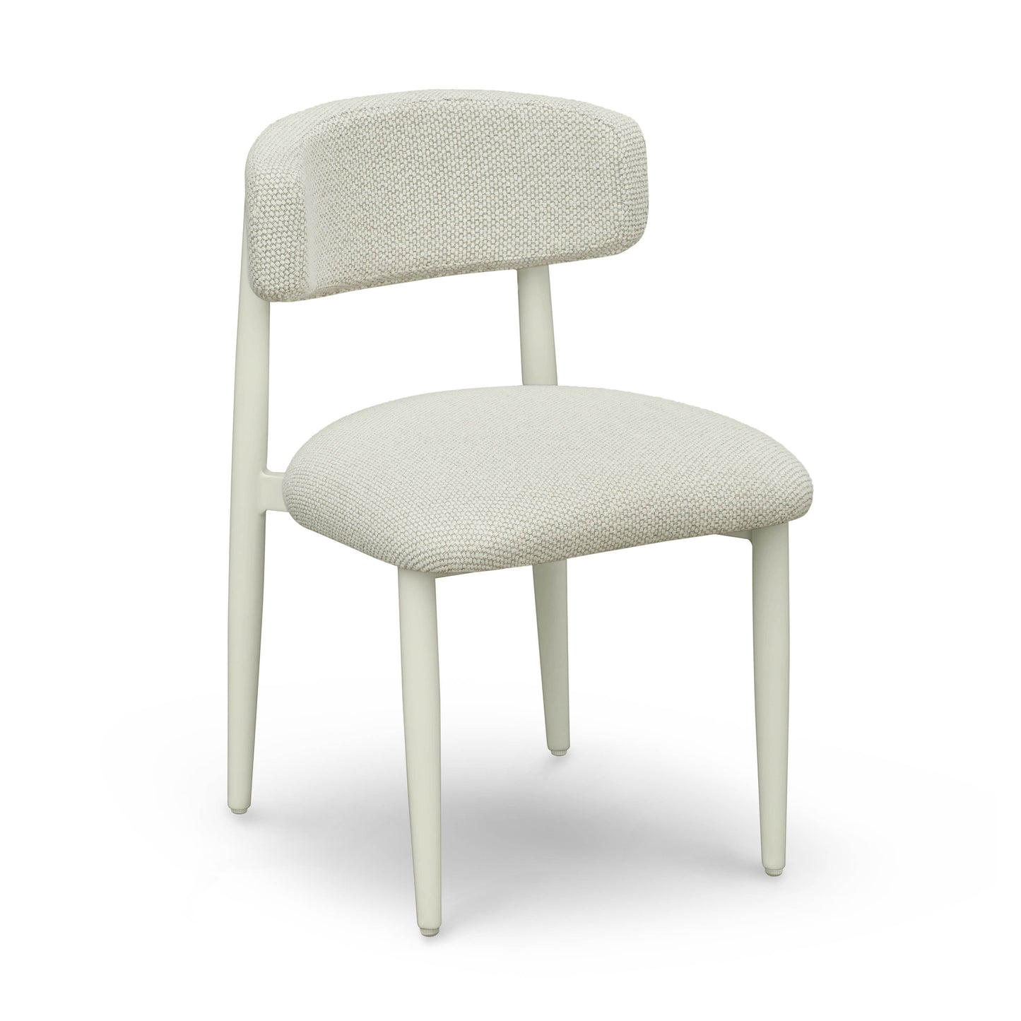 Annika Textured Contract-Grade Fabric Outdoor Dining Side Chair Cream by Tov Furniture