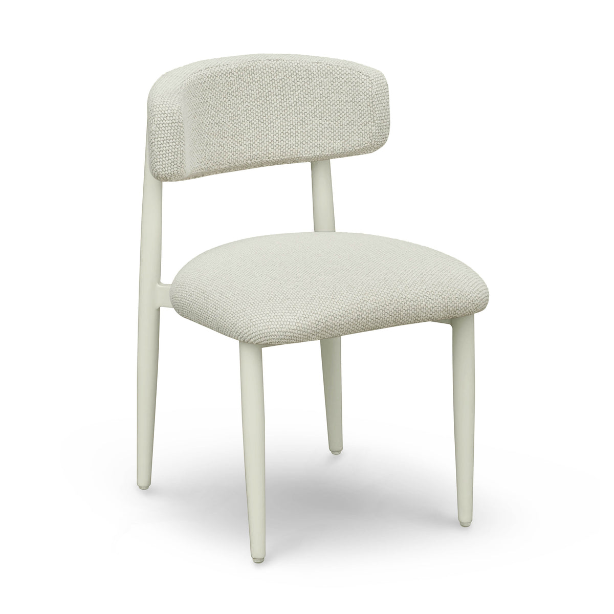 Annika Cream Textured Contract-Grade Fabric Outdoor Dining Side Chair by TOV Furniture – photo 1 of 8