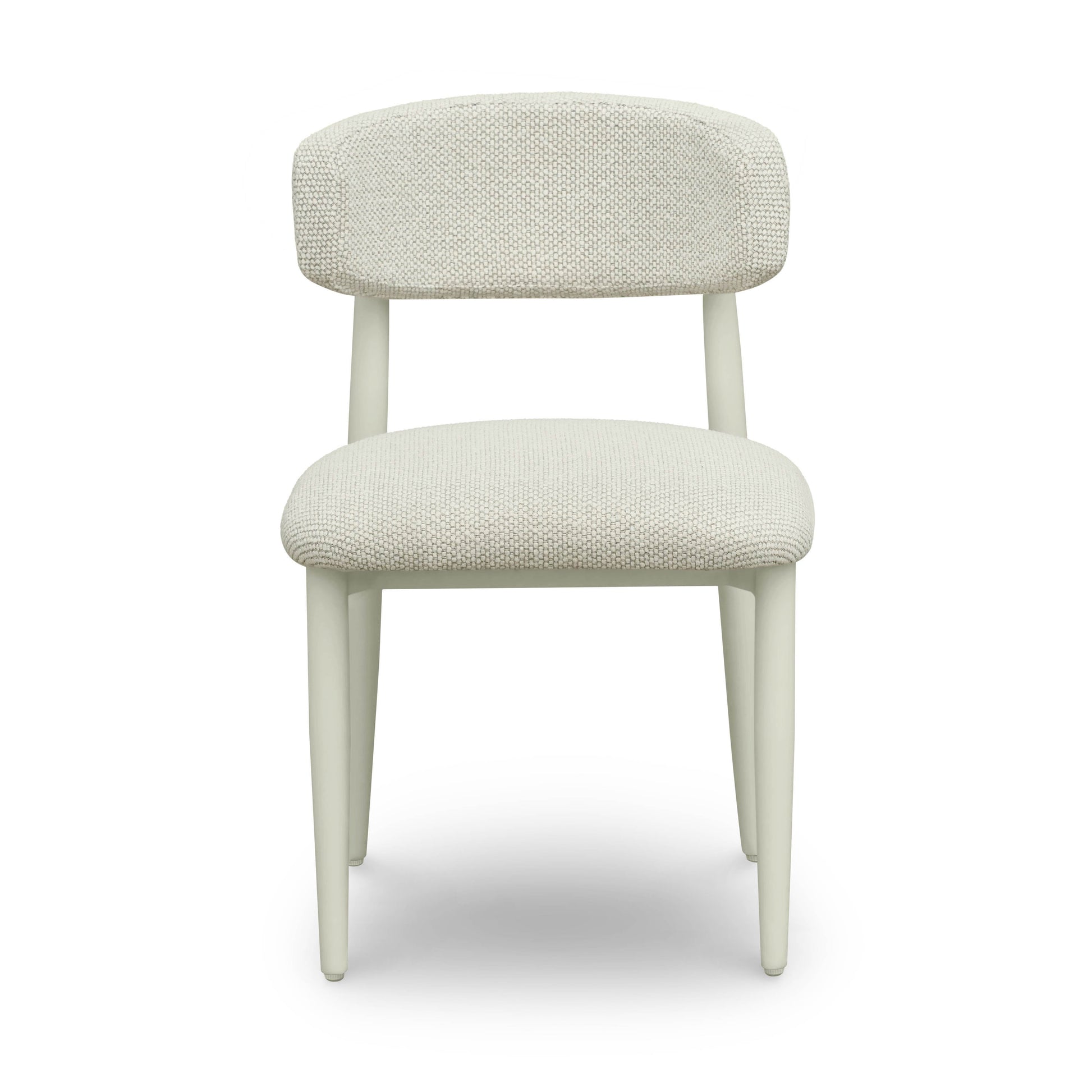 Annika Textured Contract-Grade Fabric Outdoor Dining Side Chair Cream by Tov Furniture
