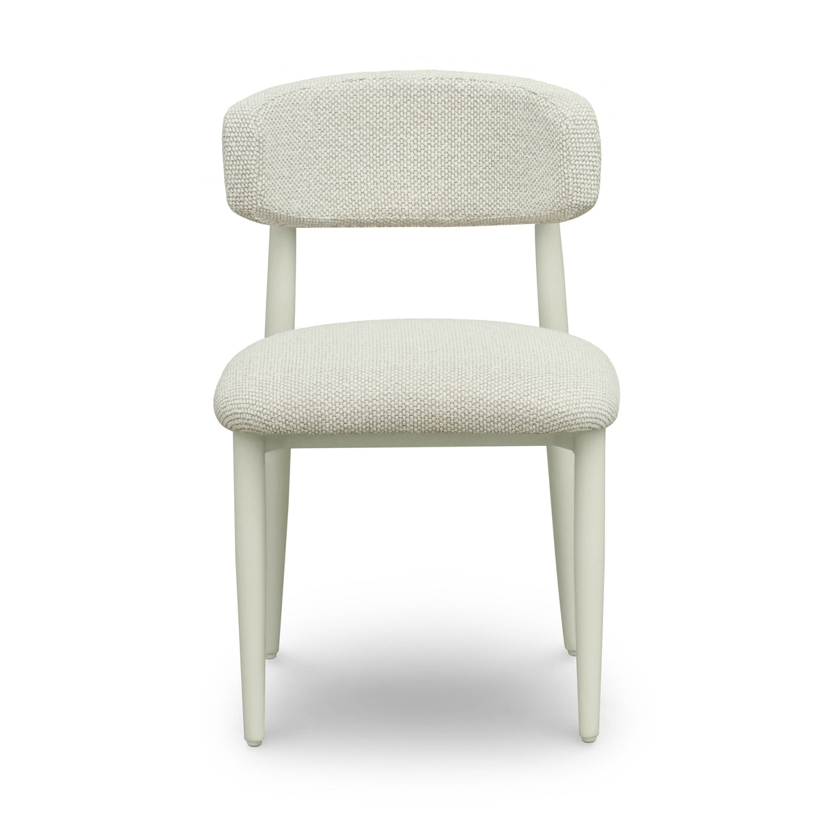 Annika Cream Textured Contract-Grade Fabric Outdoor Dining Side Chair by TOV Furniture – photo 3 of 8