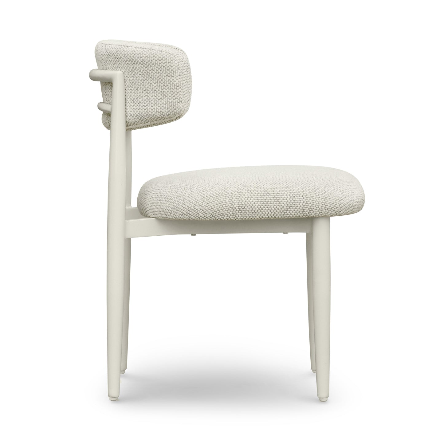 Annika Textured Contract-Grade Fabric Outdoor Dining Side Chair Cream by Tov Furniture