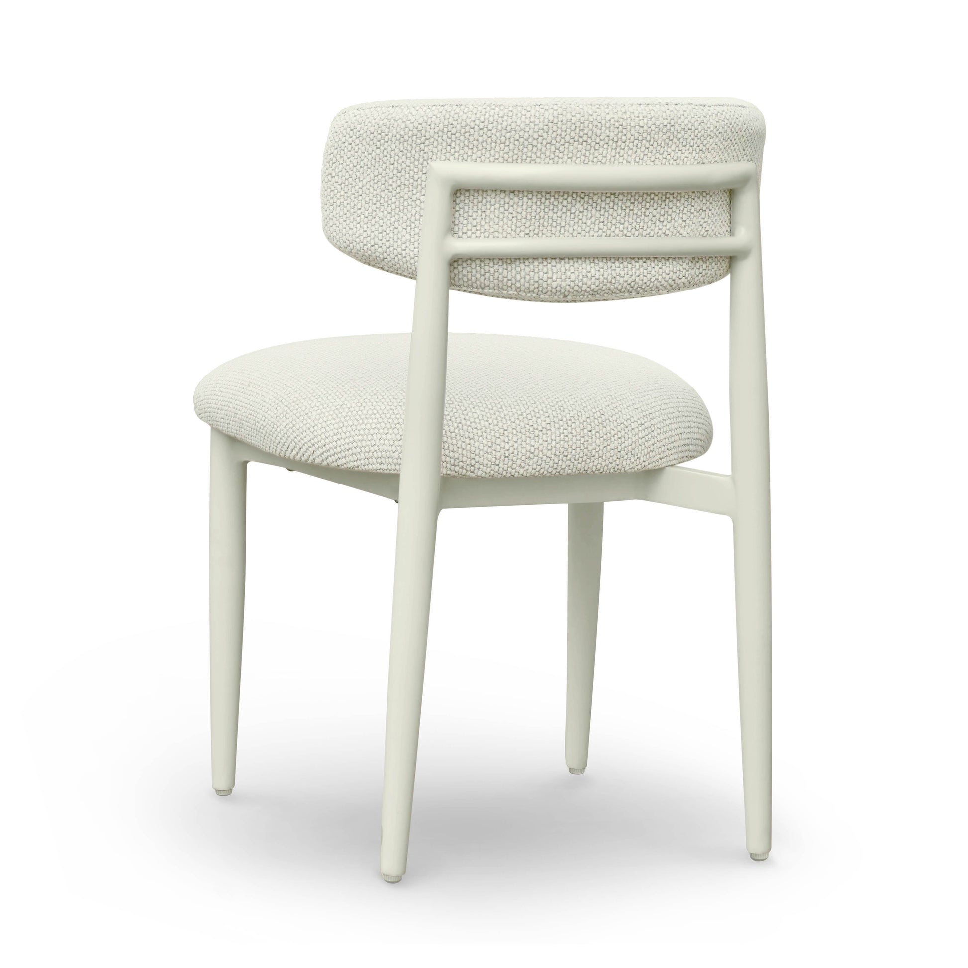 Annika Textured Contract-Grade Fabric Outdoor Dining Side Chair Cream by Tov Furniture