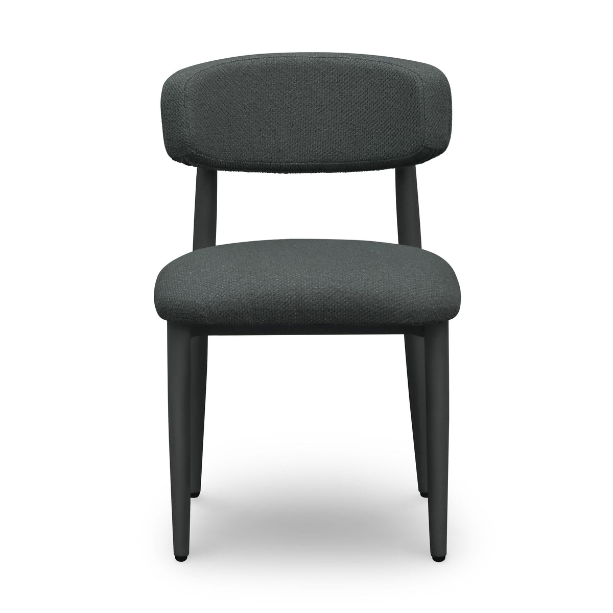 Annika Black Textured Contract-Grade Fabric Outdoor Dining Side Chair by TOV Furniture – photo 3 of 8