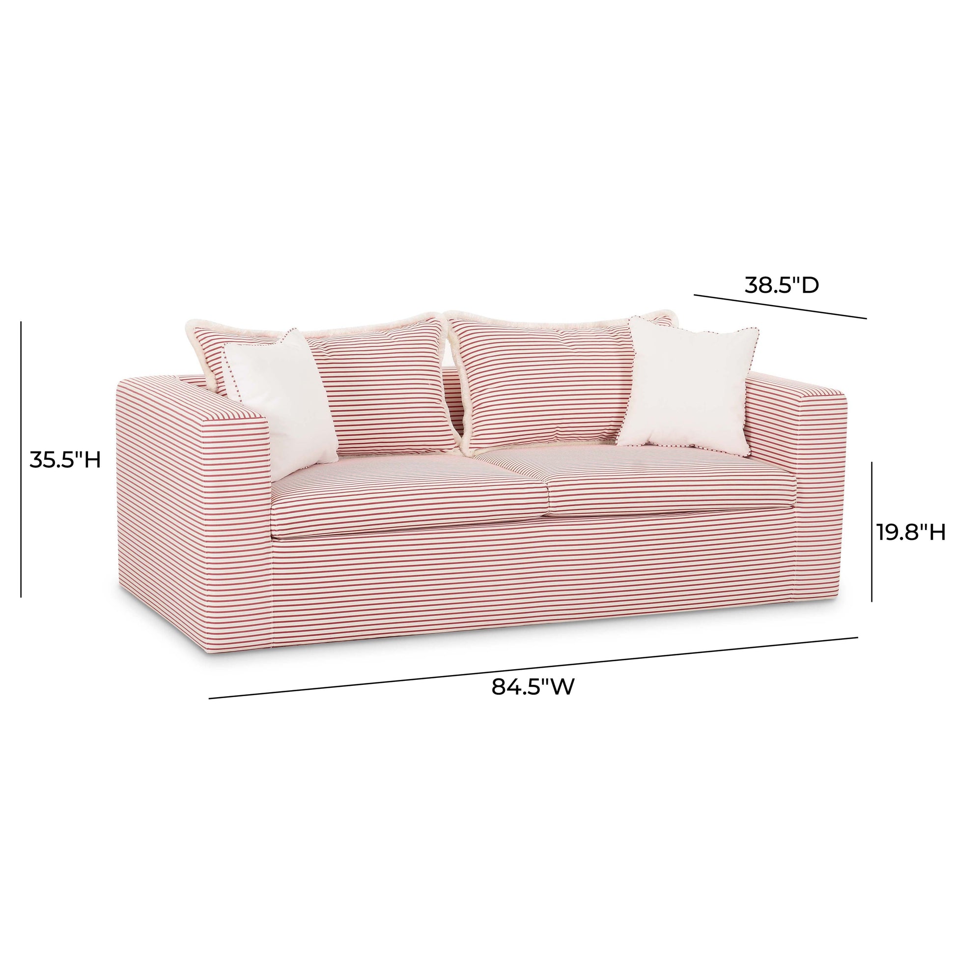 Salty 84 5 Striped Outdoor Sofa by TOV O69248