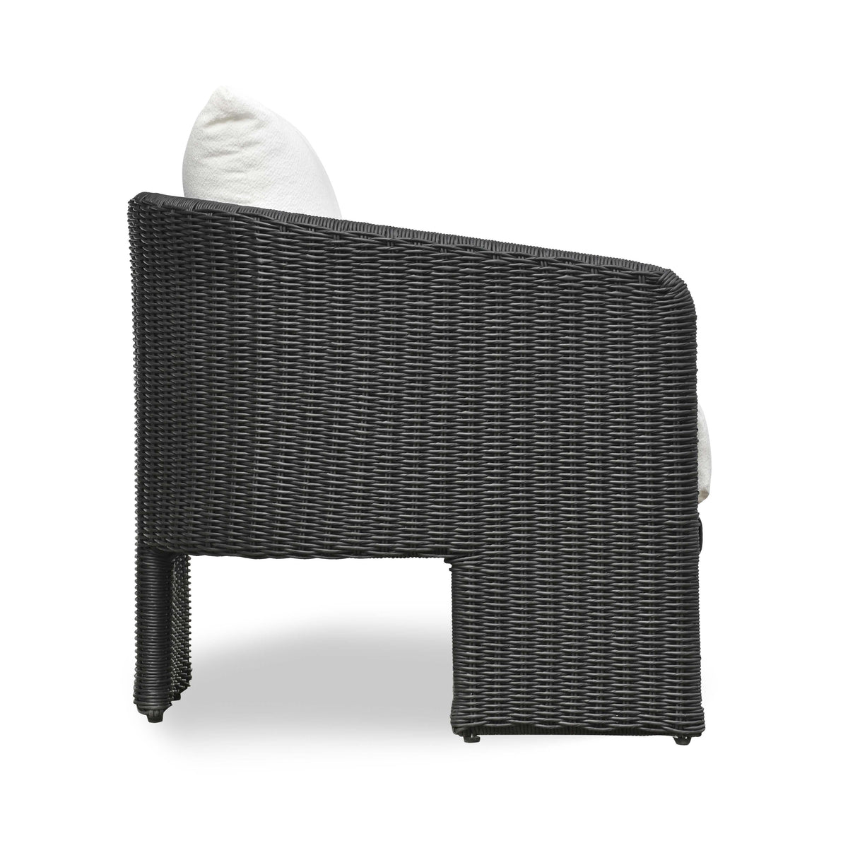 Alexa Black Rattan Performance Fabric Outdoor Accent Chair by TOV Furniture – photo 4 of 9