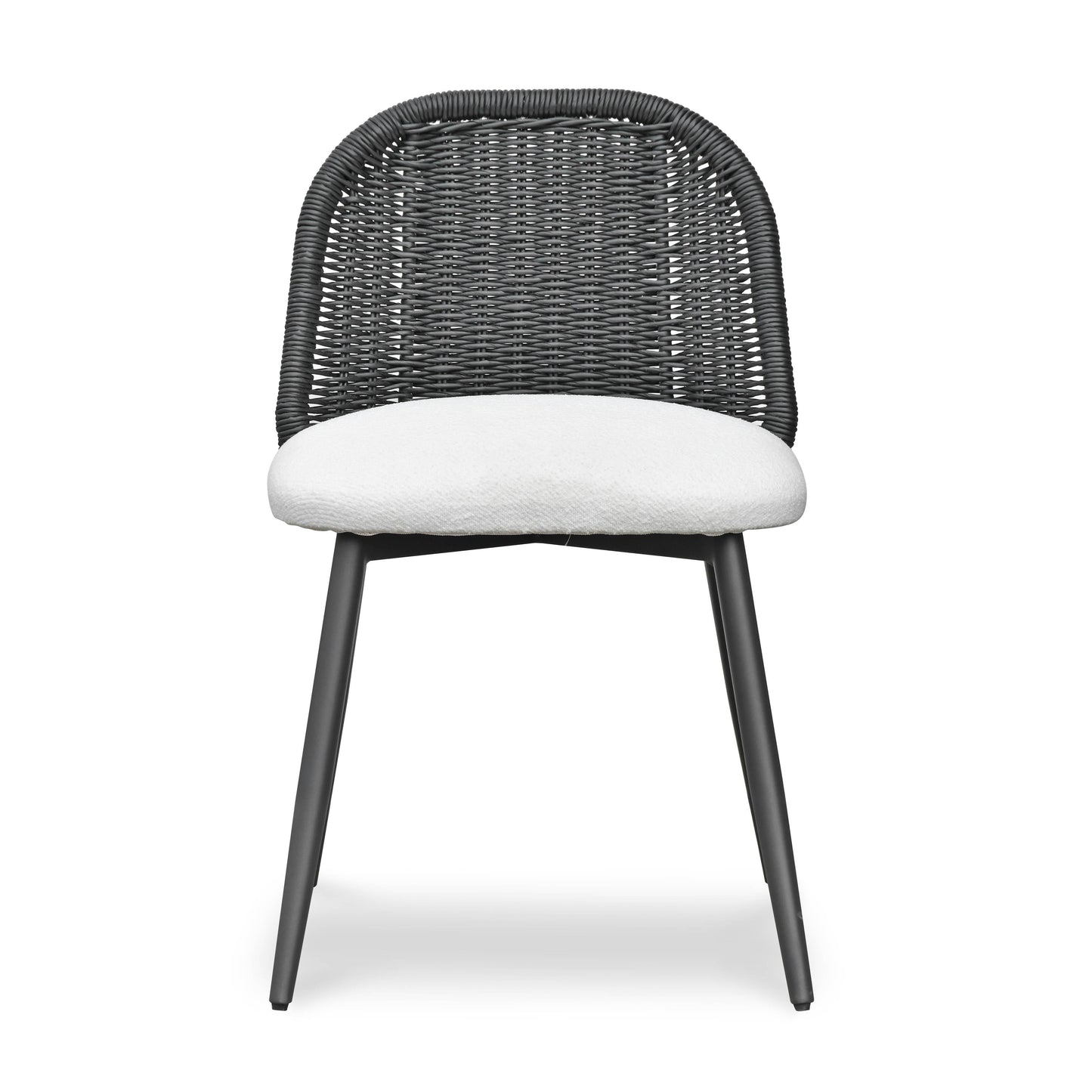 Alexa Rattan Performance Fabric Dining Chair Black by Tov Furniture