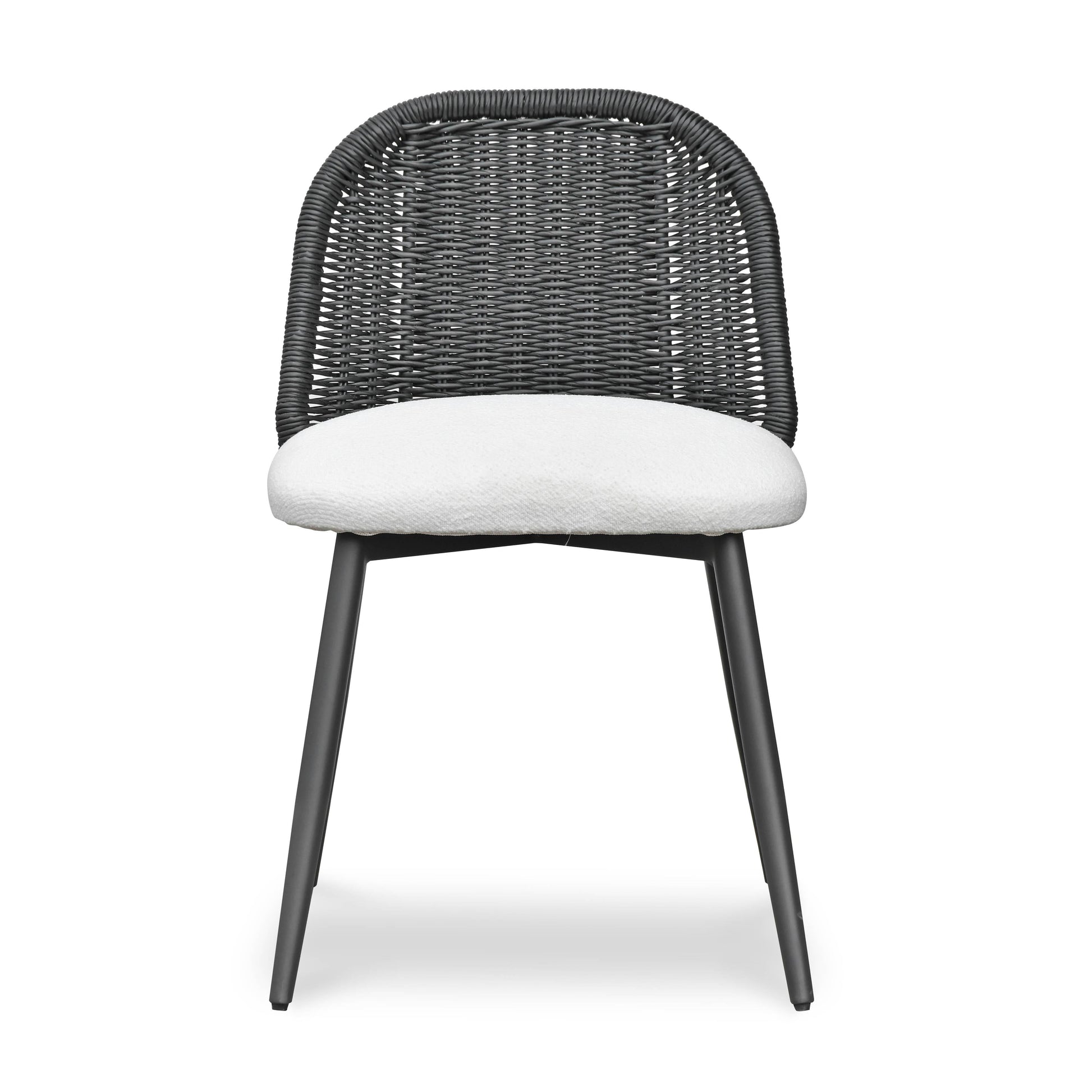 Alexa Rattan Performance Fabric Dining Chair Black by Tov Furniture