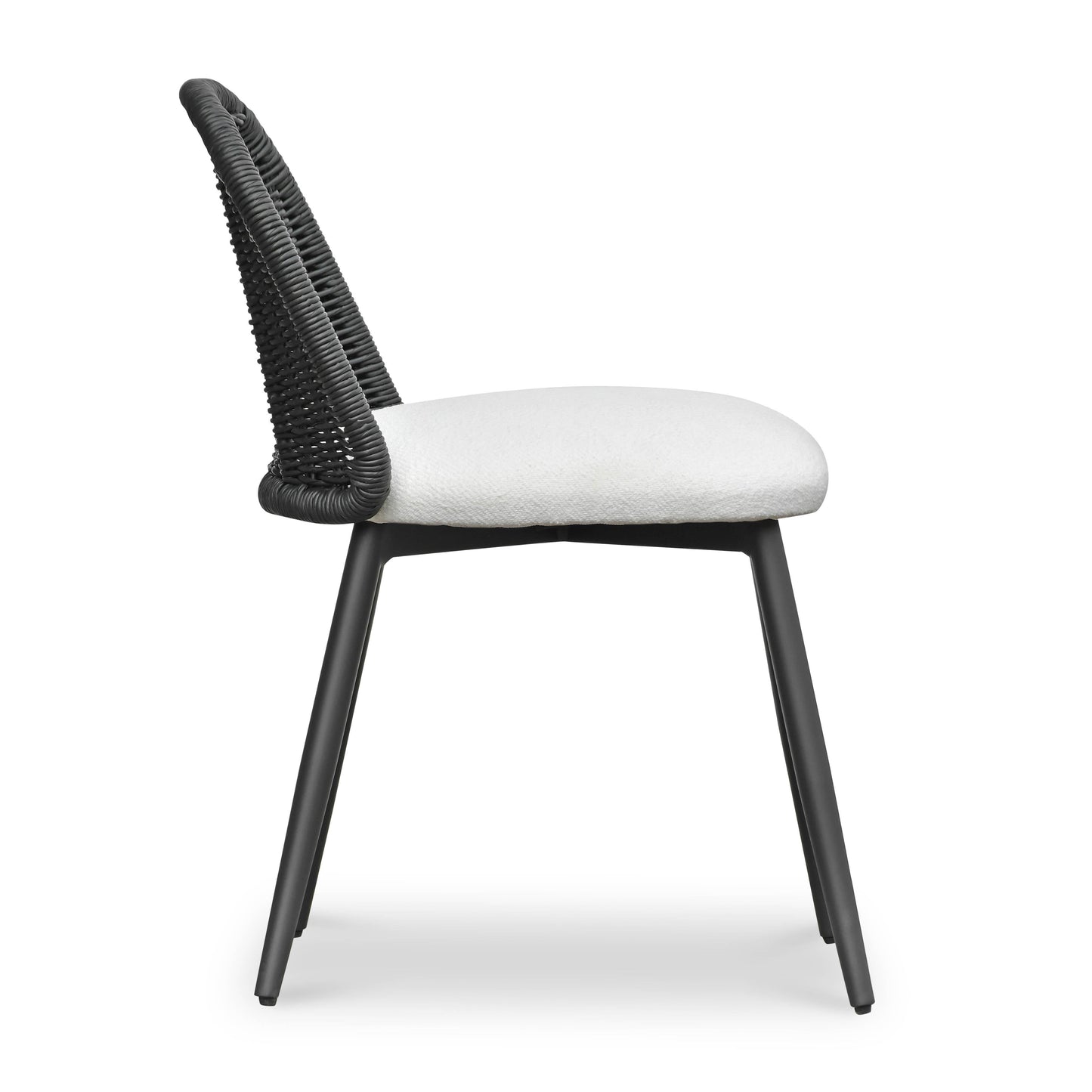 Alexa Rattan Performance Fabric Dining Chair Black by Tov Furniture