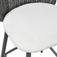 Alexa Performance Fabric Outdoor Stool by TOV O69285
