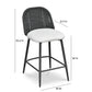 Alexa Performance Fabric Outdoor Stool by TOV O68960