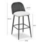 Alexa Performance Fabric Outdoor Stool by TOV O69285