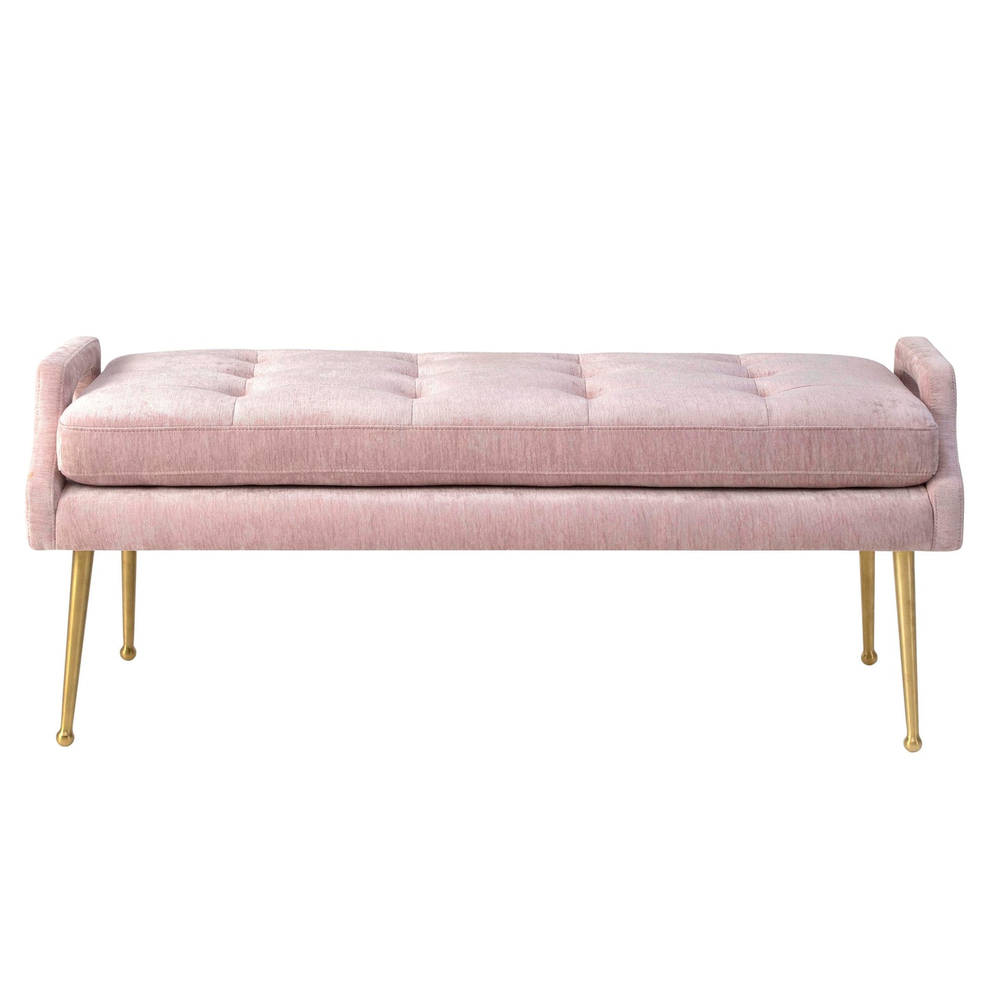 Eileen Velvet Bench Pink by Tov Furniture