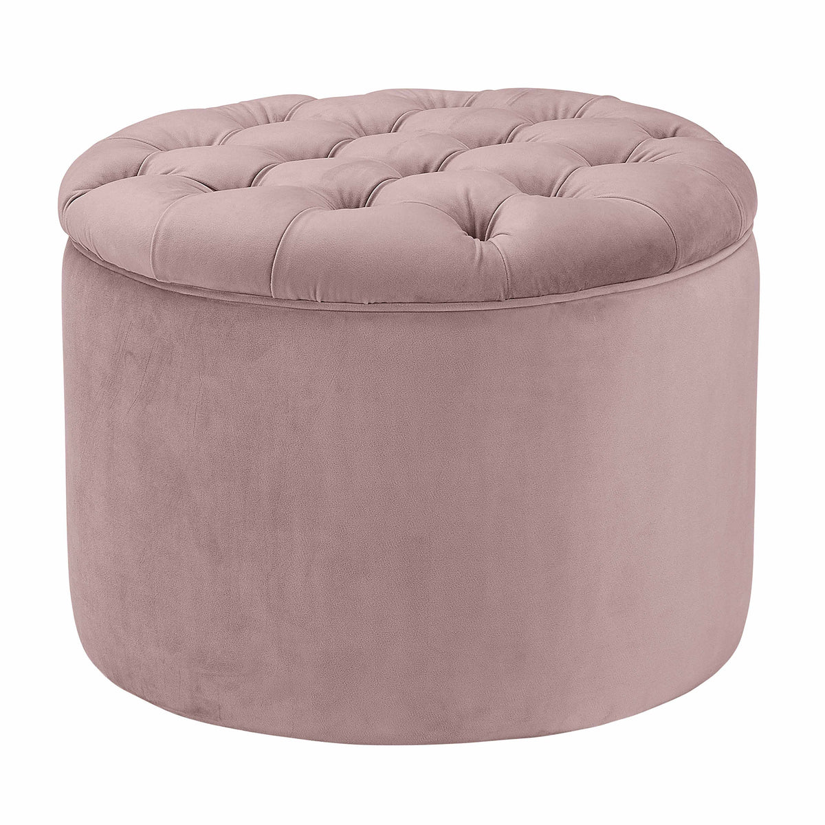 Queen Blush Performance Velvet Storage Ottoman by TOV Furniture – photo 1 of 5